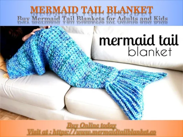 Mermaid Tail Blanket - Buy Mermaid Tail Blankets for Adults and Kids