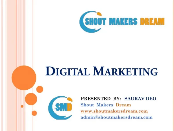Best Online Digital Marketing Overview |2017| ShoutMakersDream