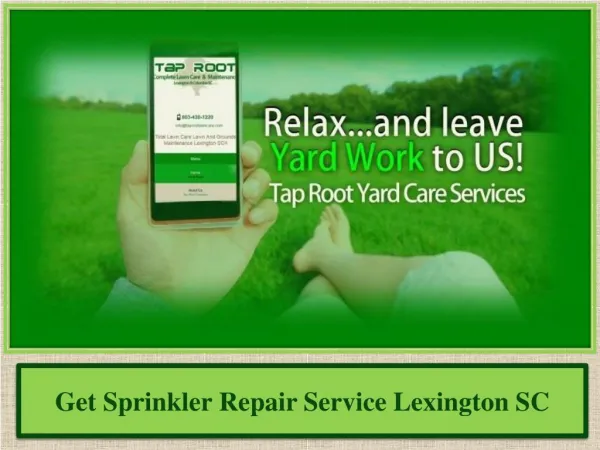 Get Sprinkler Repair Service Lexington SC