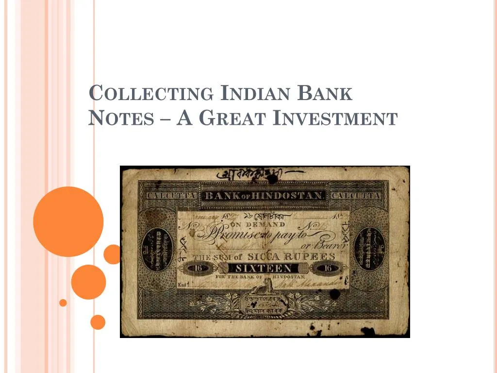 collecting indian bank notes a great investment