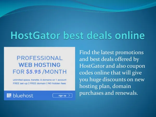 HostGator best deals online