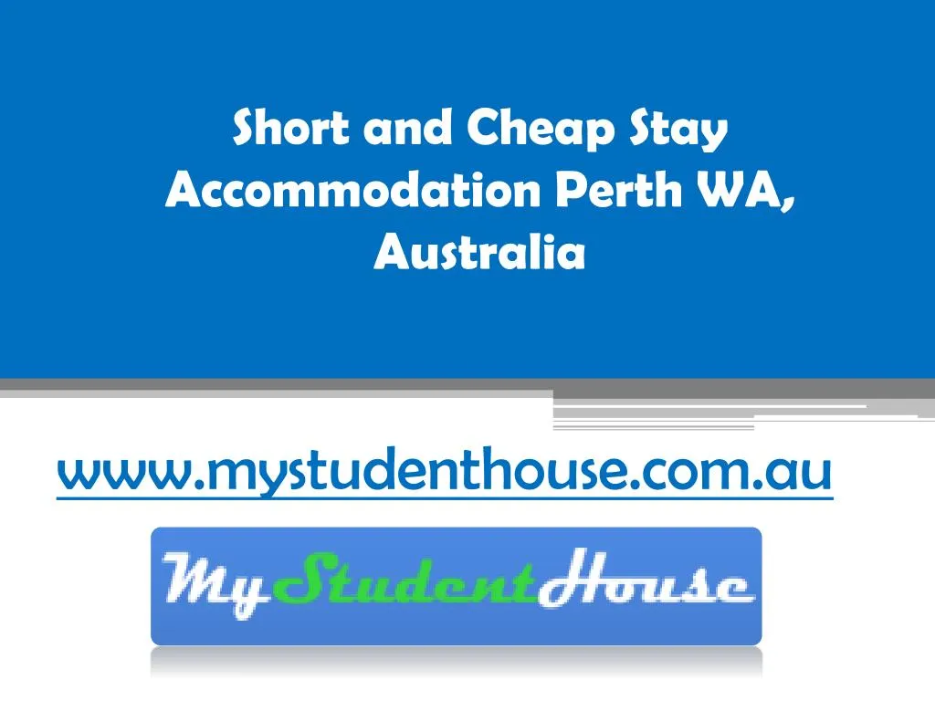 short and cheap stay accommodation perth wa australia