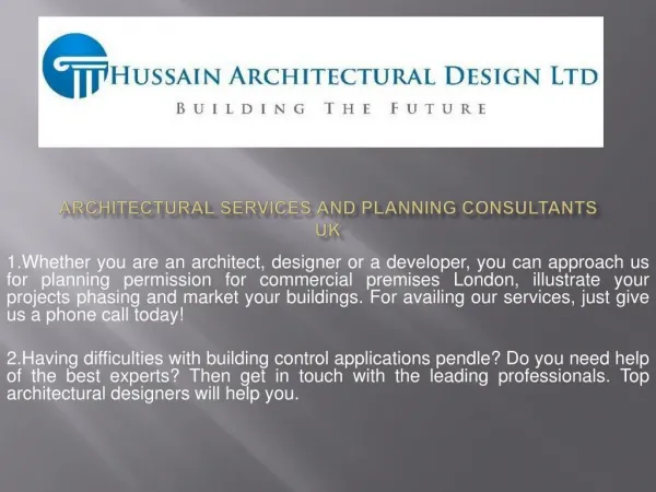 Hussain architectural design limited
