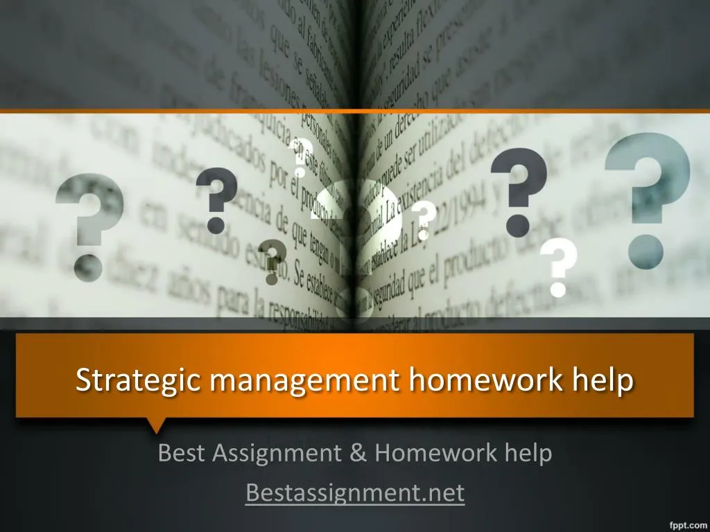 strategic management homework help
