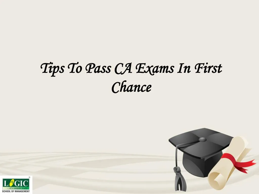 tips to pass ca exams in first chance