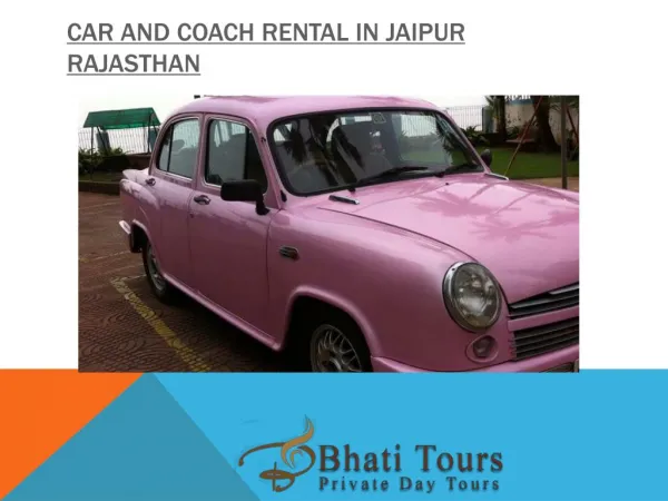 Car Rental Service in Jaipur Rajasthan India