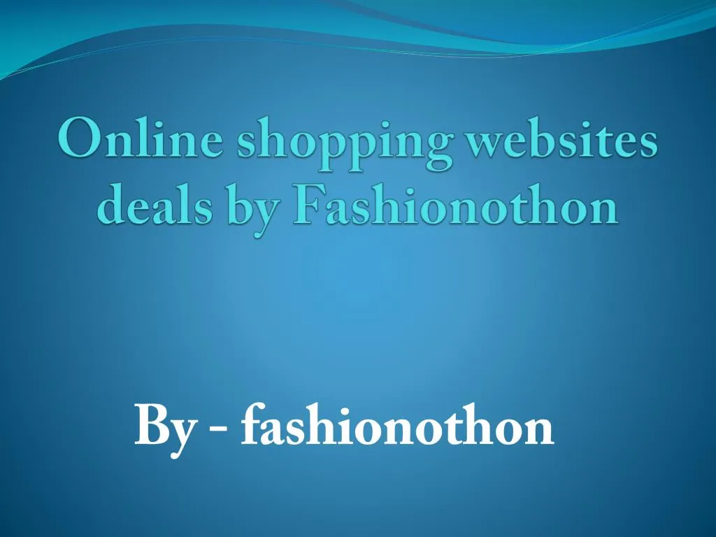online shopping websites deals by fashionothon