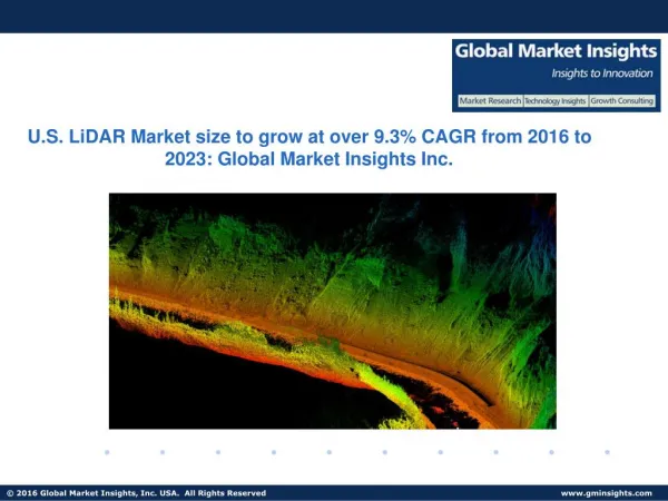 u s lidar market size to grow at over 9 3 cagr