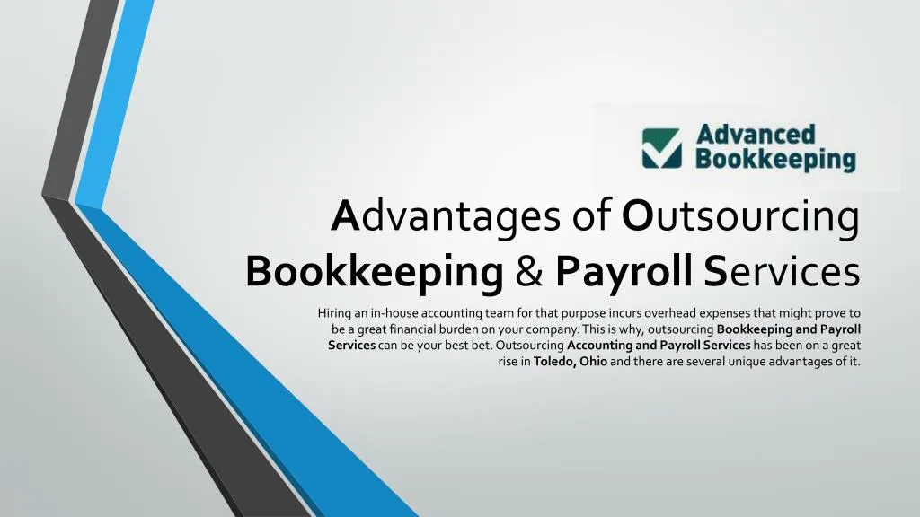 a dvantages of o utsourcing bookkeeping payroll s ervices