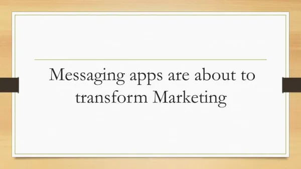 Chat and messaging apps