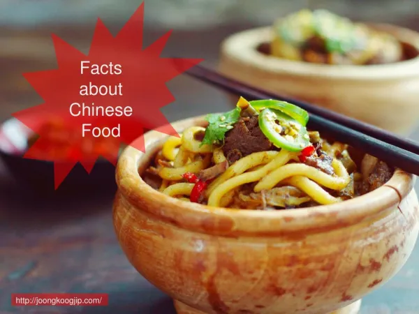 8 facts about chinese food that most people don't know?