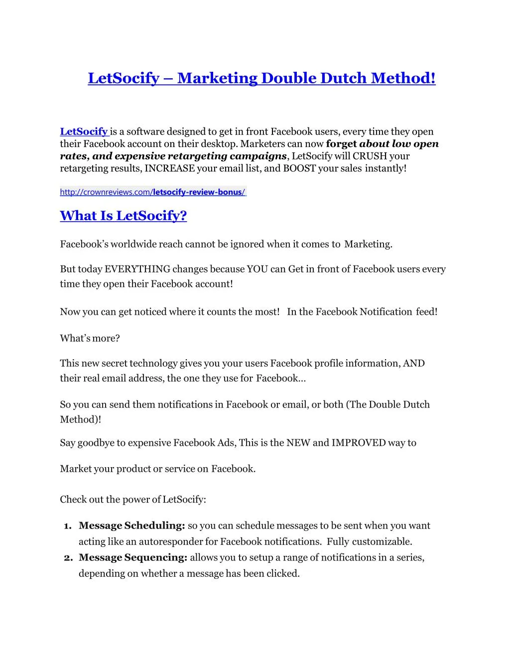 letsocify marketing double dutch method