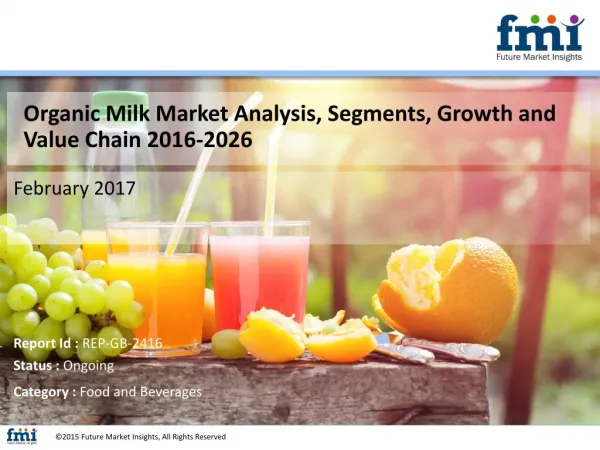 Organic Milk Market 10-Year Market Forecast and Trends Analysis Research Report