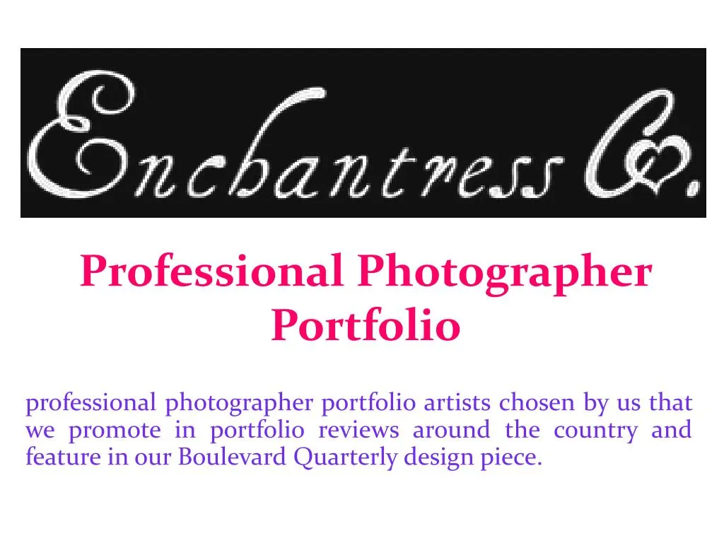 professional photographer portfolio