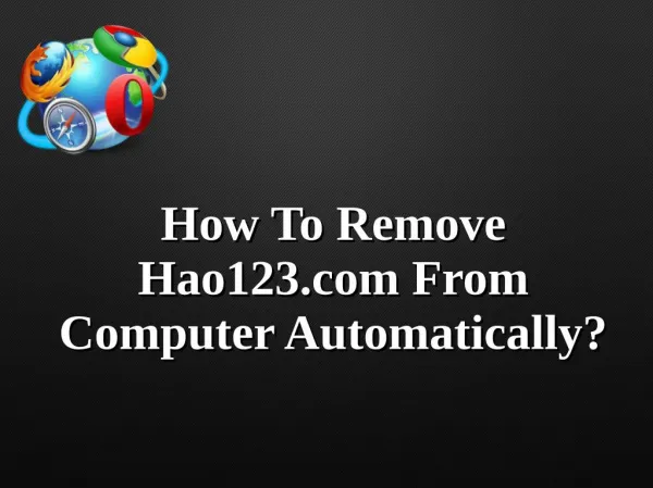 How To Remove Hao123.com From Computer Automatically?