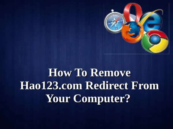 How To Remove Hao123.com Redirect From Your Computer?