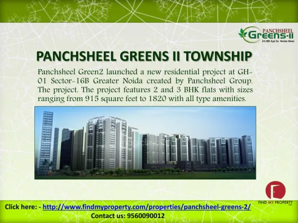 Panchsheel Green2 Greater Noida