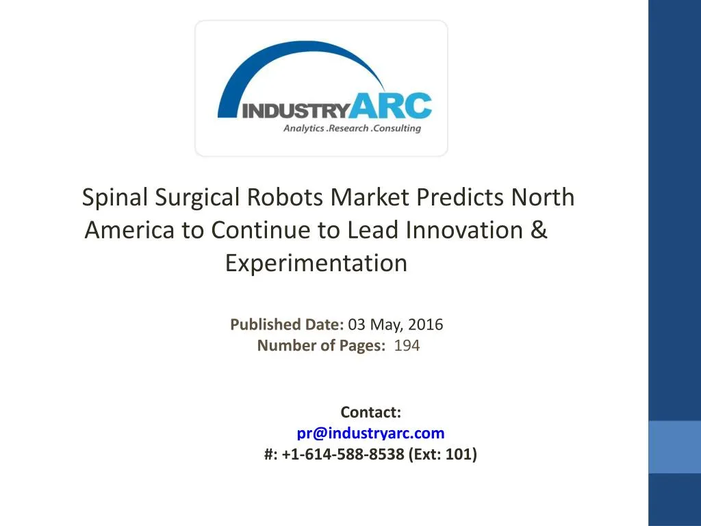 spinal surgical robots market predicts north
