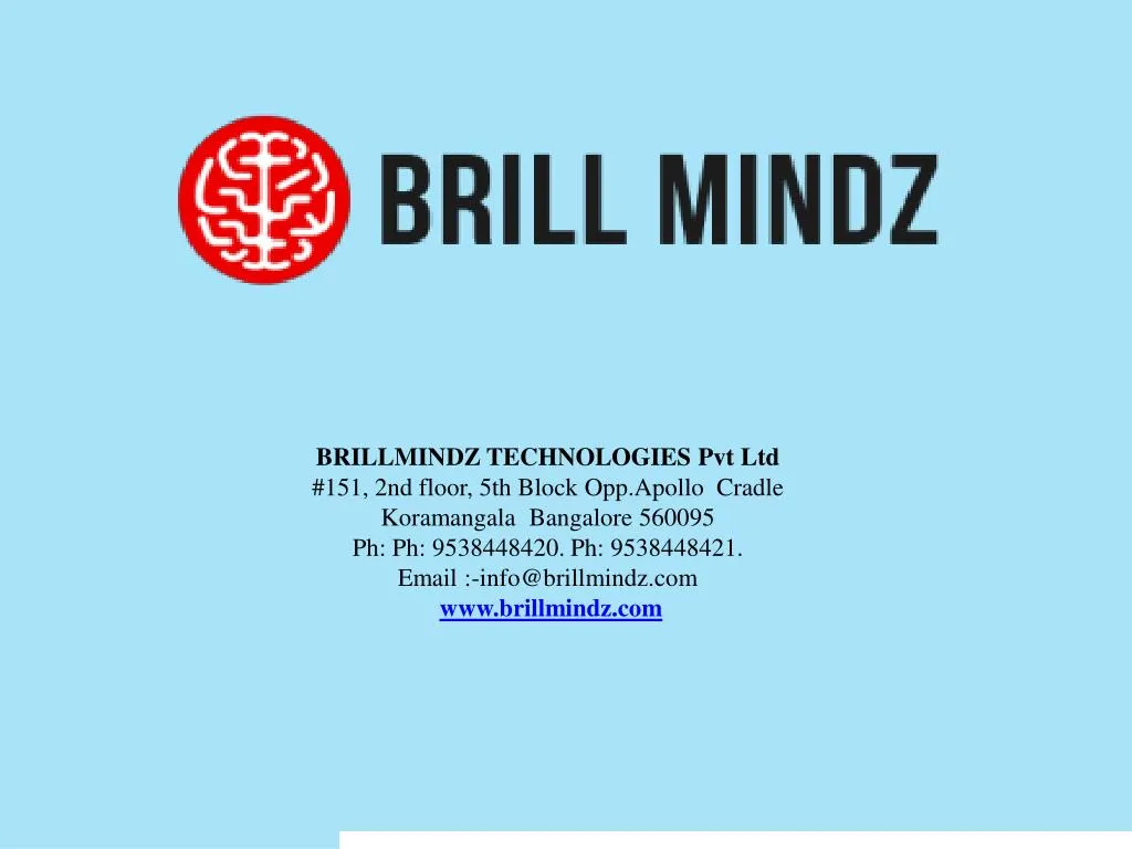 brillmindz technologies pvt ltd 151 2nd floor