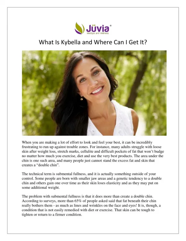 What Is Kybella and Where Can I Get It?