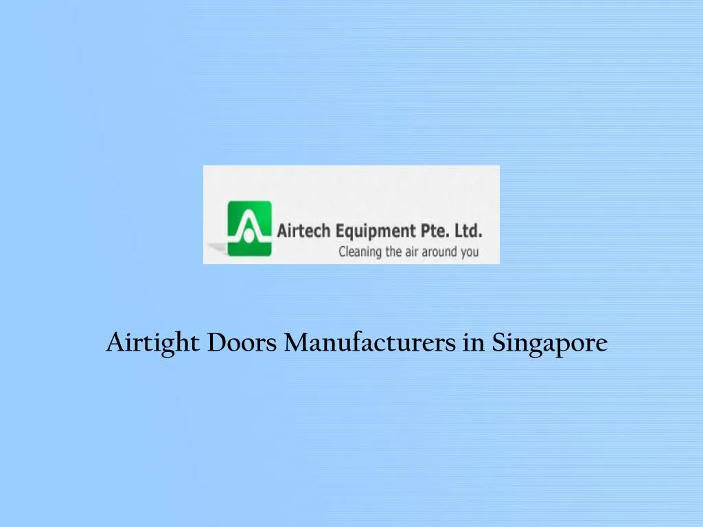 airtight doors manufacturers in singapore