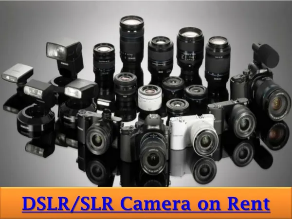 Rent a SLR or DSLR camera on Rent in Pune