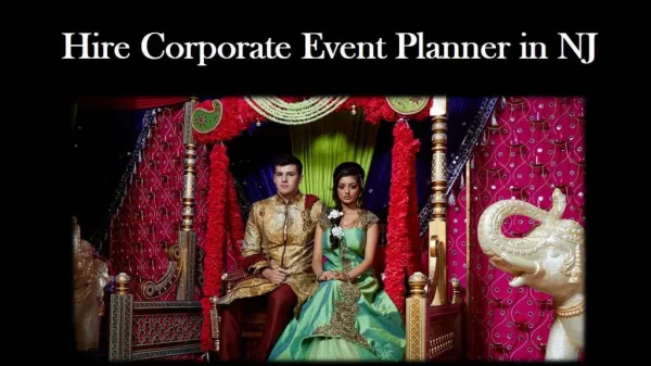 Hire Corporate Event Planner in NJ
