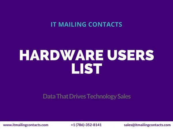 Hardware Users Mailing List