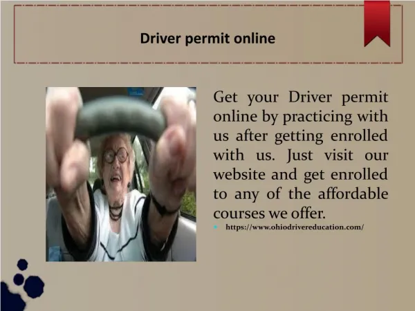 Driver permit online
