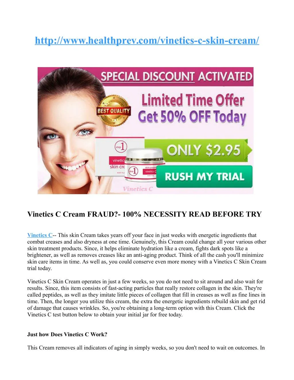 http www healthprev com vinetics c skin cream