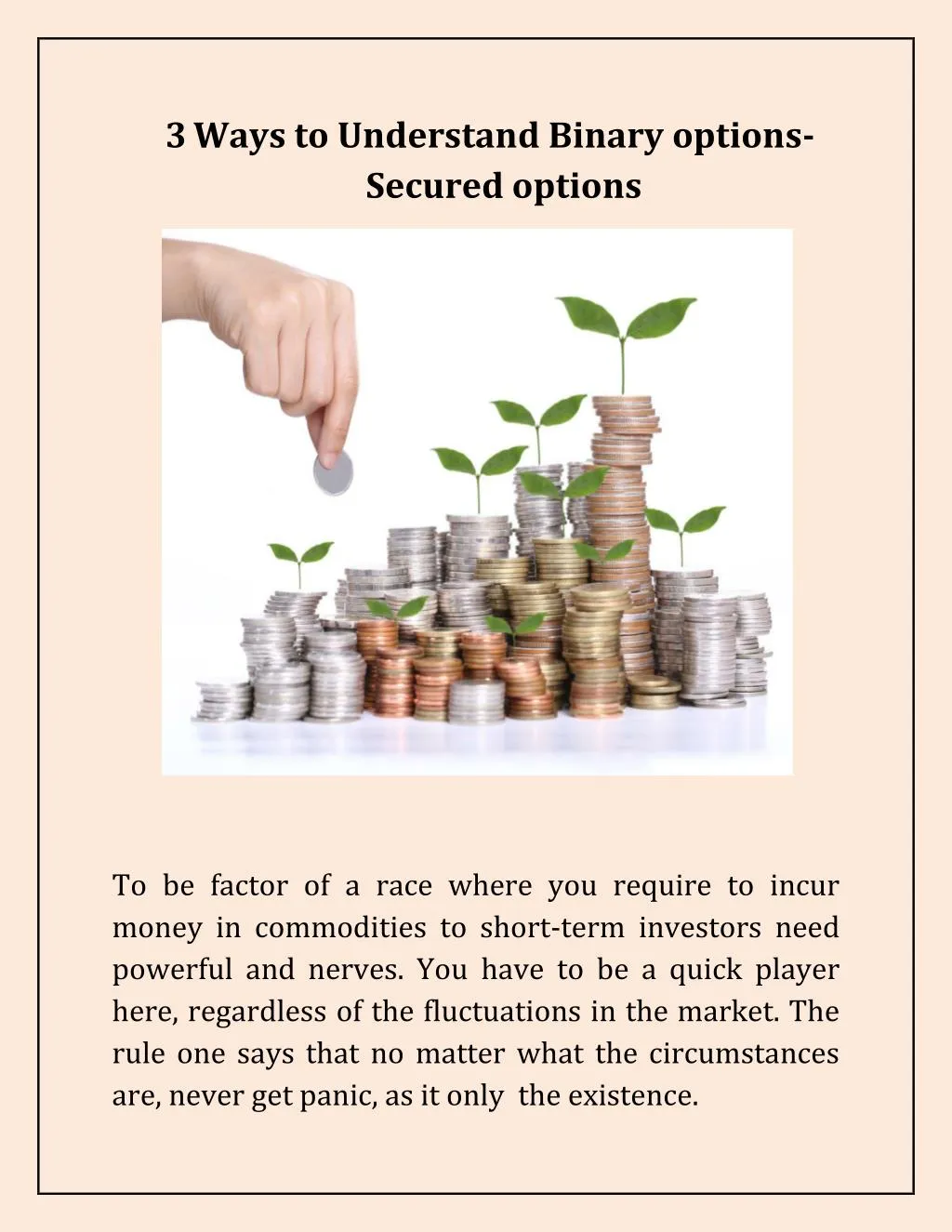 3 ways to understand binary options secured