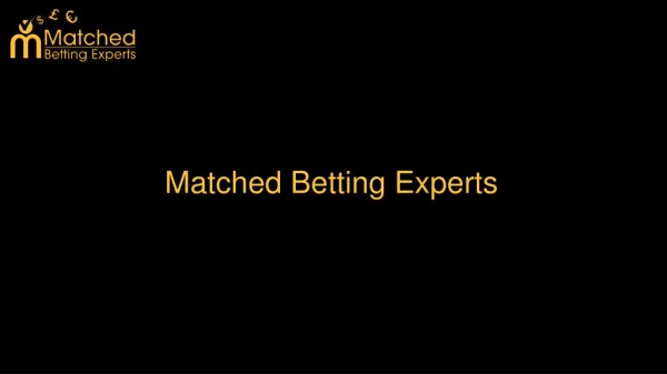Matched Betting Experts