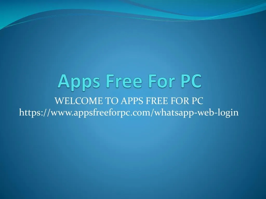 apps free for pc