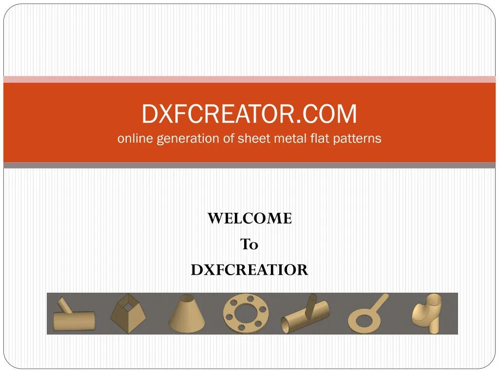 dxfcreator com online generation of sheet metal flat patterns
