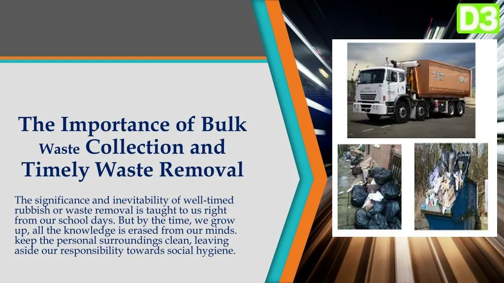 the importance of bulk waste collection and timely waste removal