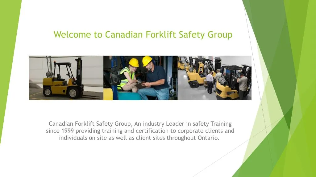 welcome to canadian forklift safety group