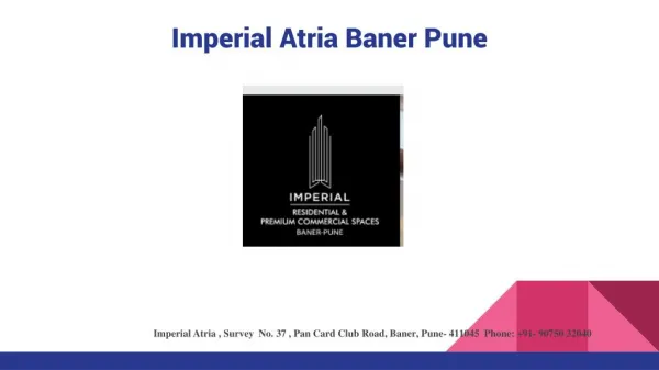 New Residential Projects in Baner Pune
