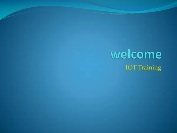 IOT Training in Hyderabad