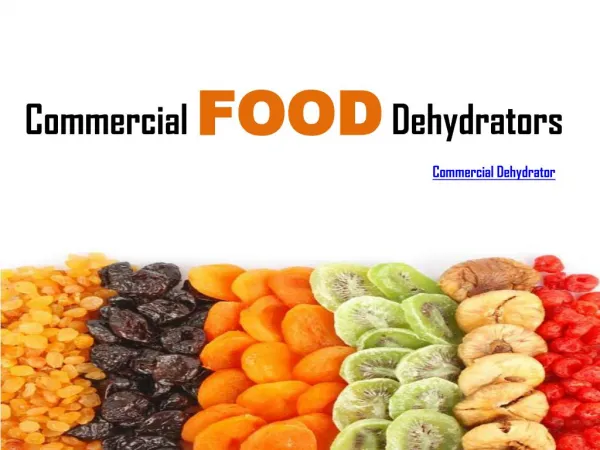 Commercial Food Dehydrators