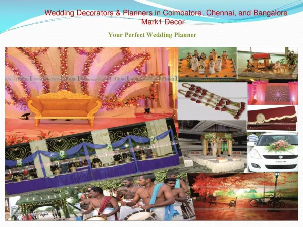 Wedding Decorations & Planners in Coimbatore, Chennai and Bangalore - Mark1 Decors