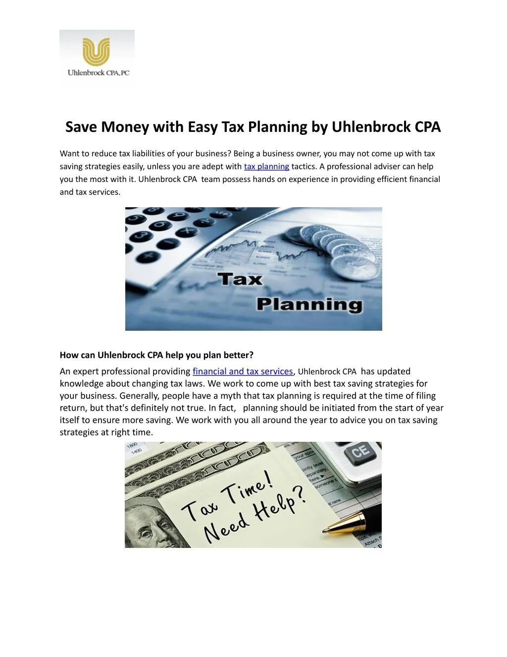 save money with easy tax planning by uhlenbrock