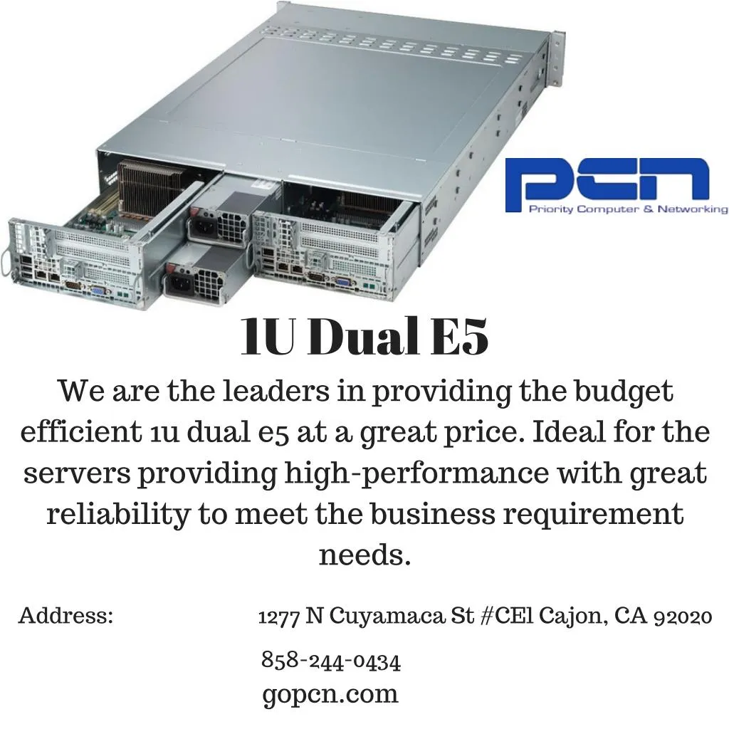 1u dual e5