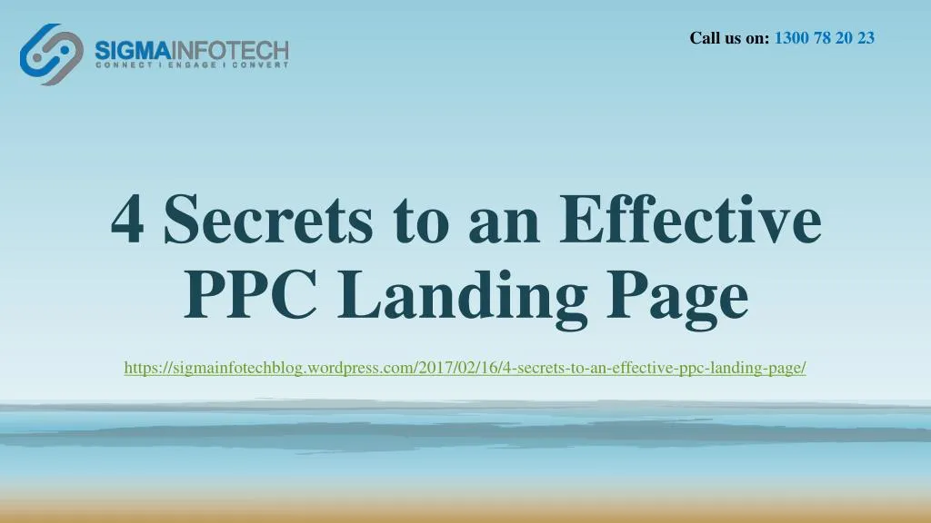 4 secrets to an effective ppc landing page