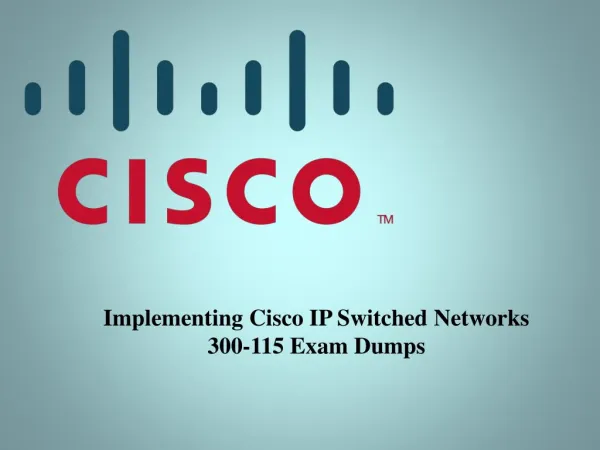 Cisco 300-115 Exam Sample Questions - Slide