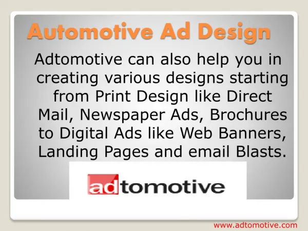 Automotive Car Ads