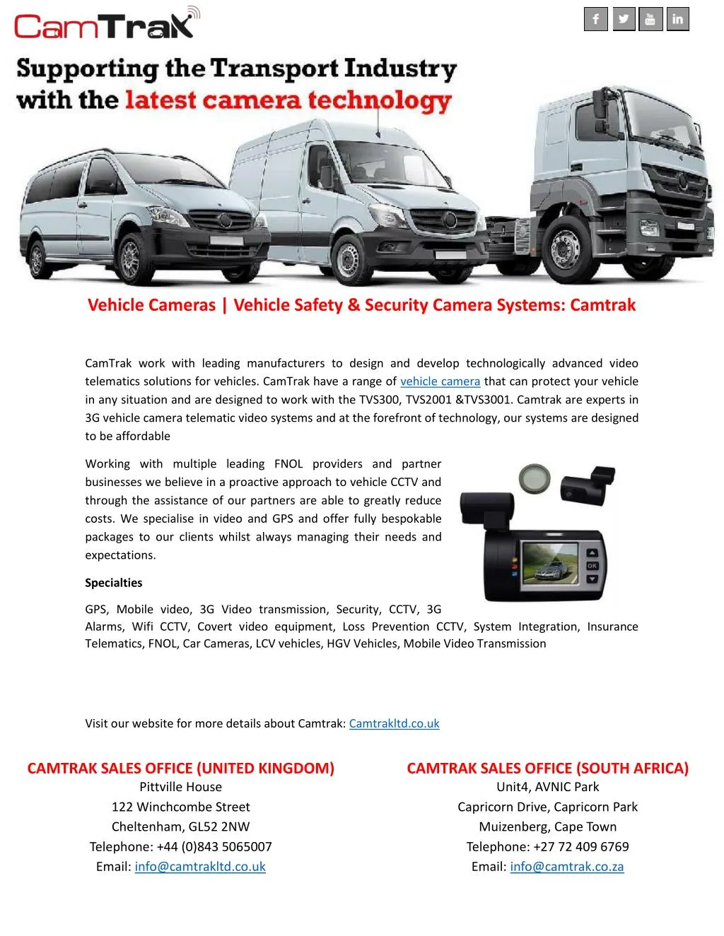 vehicle cameras vehicle safety security camera