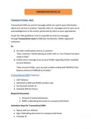 Bulk SMS Service India | Transactional SMS providers - slide 1