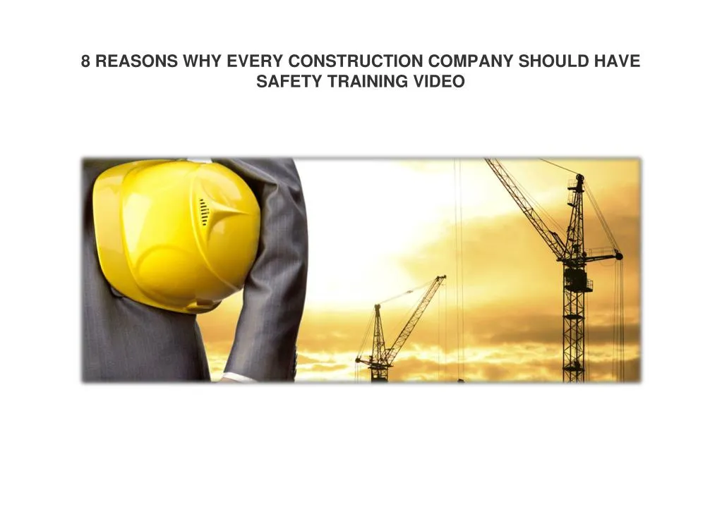 8 reasons why every construction company should