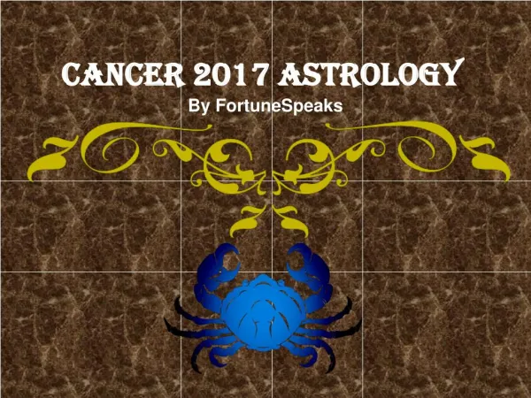 Free Astrology Service 2017 For Cancer Zodiac