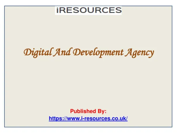 Digital And Development Agency